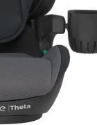 Espiro Scaun auto pentru copii Theta Negru 100x150 cm ajustabil sistem de prindere Isofix