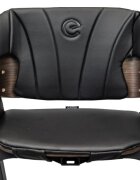 Espiro Scaun de masa pentru copii Allure Black pliabil cu centura de siguranta in 5 puncte bara de protectie ergonomica reglare sezut in 5 pozitii tava dubla detasabila si suport pentru picioare reglabil