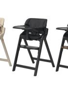 Espiro Scaun de masa pentru copii Allure Black pliabil cu centura de siguranta in 5 puncte bara de protectie ergonomica reglare sezut in 5 pozitii tava dubla detasabila si suport pentru picioare reglabil
