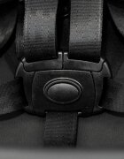 Espiro Scaun de masa pentru copii Allure Black pliabil cu centura de siguranta in 5 puncte bara de protectie ergonomica reglare sezut in 5 pozitii tava dubla detasabila si suport pentru picioare reglabil