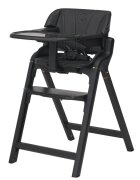 Espiro Scaun de masa pentru copii Allure Black pliabil cu centura de siguranta in 5 puncte bara de protectie ergonomica reglare sezut in 5 pozitii tava dubla detasabila si suport pentru picioare reglabil