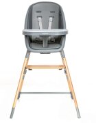 Espiro Scaun de masa pentru copii Sense gri 4 in 1 multifunctional cu suport pentru picioare reglabil pe 3 niveluri si tavita detasabila