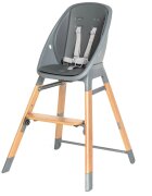 Espiro Scaun de masa pentru copii Sense gri 4 in 1 multifunctional cu suport pentru picioare reglabil pe 3 niveluri si tavita detasabila