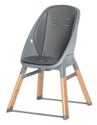 Espiro Scaun de masa pentru copii Sense gri 4 in 1 multifunctional cu suport pentru picioare reglabil pe 3 niveluri si tavita detasabila