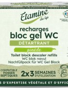 Etamine du Lys Rezerva 2 pastile gel pentru curatare si detartrare toaleta Etamine parfum pin si eucalipt 100 ml