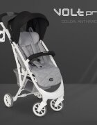 Euro-Cart Carucior cu spatar reglabil omologat pana la 22kg Volt Olt Pro Anthracite extrem de mic la pliere cadru de aluminiu roti cu suspensii spatar reglabil in 3 pozitii accesorii incluse