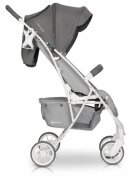 Euro-Cart Carucior cu spatar reglabil omologat pana la 22kg Volt Olt Pro Pearl extrem de mic la pliere cadru de aluminiu roti cu suspensii spatar reglabil in 3 pozitii accesorii incluse
