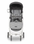 Euro-Cart Carucior cu spatar reglabil omologat pana la 22kg Volt Olt Pro Pearl extrem de mic la pliere cadru de aluminiu roti cu suspensii spatar reglabil in 3 pozitii accesorii incluse
