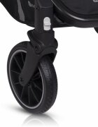 Euro-Cart Carucior cu spatar reglabil si cadru de aluminiu Corso Jungle pozitie somn roti mari suspensii pe toate cele patru roti suport picioruse accesorii incluse