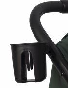 Euro-Cart Carucior cu spatar reglabil si cadru de aluminiu Corso Jungle pozitie somn roti mari suspensii pe toate cele patru roti suport picioruse accesorii incluse