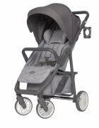 Euro-Cart Carucior nou nascut Flex omologat pana la 22 kg Anthracite cu spatar reglabil in 3 pozitii cadru din aluminiu roti cu suspensii si accesorii incluse