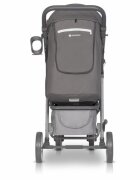 Euro-Cart Carucior nou nascut Flex omologat pana la 22 kg Anthracite cu spatar reglabil in 3 pozitii cadru din aluminiu roti cu suspensii si accesorii incluse