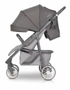 Euro-Cart Carucior nou nascut Flex omologat pana la 22kg Pearl cu spatar reglabil in 3 pozitii cadru din aluminiu roti cu suspensii si accesorii incluse