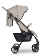 Euro-Cart Carucior pentru copii Volt Pro omologat pana la 22 kg Fossil Black Edition ultracompact pliabil cu o singura mana spatar reglabil in 3 pozitii roti cu suspensie