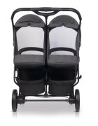 Euro-Cart Carucior pentru gemeni 2 in 1 Euro Cart Doblo Iron cu Landouri pliabil cu suspensii spatar reglabil copertina reglabila si accesorii incluse greutate maxim admisa 22 kg