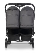 Euro-Cart Carucior pentru gemeni 2 in 1 Euro Cart Doblo Iron cu Landouri pliabil cu suspensii spatar reglabil copertina reglabila si accesorii incluse greutate maxim admisa 22 kg