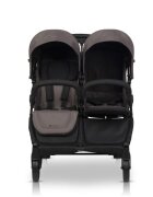 Euro-Cart Carucior pentru gemeni 2 in 1 Euro Cart Doblo Taupe cu Landouri pliabil cu suspensii spatar reglabil copertina reglabila si accesorii incluse greutate maxim admisa 22 kg