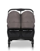 Euro-Cart Carucior pentru gemeni 2 in 1 Euro Cart Doblo Taupe cu Landouri pliabil cu suspensii spatar reglabil copertina reglabila si accesorii incluse greutate maxim admisa 22 kg