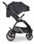 Euro-Cart Carucior pentru nou-nascut Corso cu cadru din aluminiu Coal