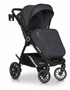 Euro-Cart Carucior pentru nou-nascut Corso cu cadru din aluminiu Coal