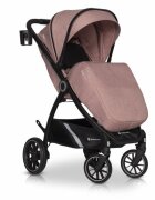 Euro-Cart Carucior pentru nou-nascut Corso cu cadru din aluminiu Rose