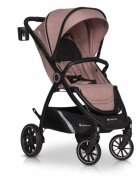 Euro-Cart Carucior pentru nou-nascut Corso cu cadru din aluminiu Rose