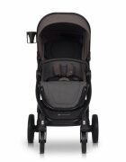 Euro-Cart Carucior pentru nou-nascut Corso cu cadru din aluminiu Taupe