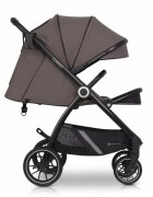 Euro-Cart Carucior pentru nou-nascut Corso cu cadru din aluminiu Taupe