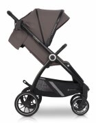 Euro-Cart Carucior pentru nou-nascut Corso cu cadru din aluminiu Taupe