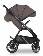 Euro-Cart Carucior pentru nou-nascut Corso cu cadru din aluminiu Taupe