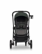 Euro-Cart Carucior pentru nou nascut Crox cu cadrul de aluminiu pliere compacta scaun reversibil cu 3 nivele de ajustare a spatarului capotina si husa de picioruse roti cu suspensii pana la 22 kg Jungle