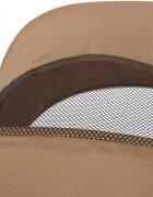 Euro-Cart Carucior sport Euro Cart Ezzo cu pliere tip umbrela pozitie de somn si parasolar XXL Camel spatar reglabil in 3 pozitii dotat cu husa de picioare roti cu suspensii