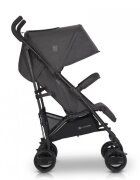 Euro-Cart Carucior sport Euro Cart Ezzo cu pliere tip umbrela pozitie de somn si parasolar XXL Iron spatar reglabil in 3 pozitii dotat cu husa de picioare roti cu suspensii