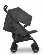 Euro-Cart Carucior sport Euro Cart Ezzo cu pliere tip umbrela pozitie de somn si parasolar XXL Iron spatar reglabil in 3 pozitii dotat cu husa de picioare roti cu suspensii