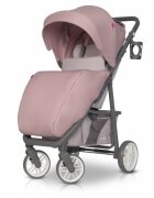 Euro-Cart Carucior sport Flex Powder pink cadru de aluminiu roti cu suspensii spatar reglabil in 3 pozitii suport pentru biberon accesorii incluse