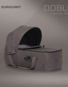 Euro-Cart Cosulet port bebe tip landou Euro Cart Doblo CarryMe cu intaritura cu manere pentru transport husa de picioruse si capotina dimensiune 72 x 30 x 21 cm Taupe