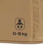 Euro-Cart Cosulet port bebe tip landou Euro Cart Doblo CarryMe cu intaritura manere pentru transport cu husa de picioruse si capotina dimensiune 72 x 30 x 21 cm Camel