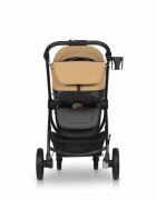 Euro-Cart Geanta multifunctionala pentru mamici Euro Cart compatibila carucioarelor Corso si Crox cu un compartiment si buzunare impermeabila si complet rigida dimensiune 44 x 27 x 14 cm Camel