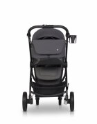 Euro-Cart Geanta multifunctionala pentru mamici Euro Cart compatibila carucioarelor Corso si Crox cu un compartiment si buzunare impermeabila si complet rigida dimensiune 44 x 27 x 14 cm Iron