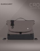 Euro-Cart Geanta multifunctionala pentru mamici Euro Cart compatibila carucioarelor Corso si Crox cu un compartiment si buzunare impermeabila si complet rigida dimensiune 44 x 27 x 14 cm Taupe