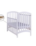 Eurogloria Patut pentru copii Adel Culisant Alb + Saltea Cocos 8 Cm