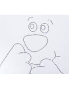 Eurogloria Patut pentru copii Bear Culisant Silver + Saltea Cocos 8 Cm