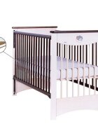 Eurogloria Patut pentru copii Mocca Culisant Alb + Saltea Cocos 8 Cm