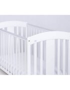 Eurogloria Patut pentru copii Natalia cu sertar Alb + Saltea Cocos 8 Cm