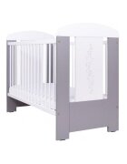 Eurogloria Patut pentru copii Stars Silver + Saltea Cocos 8 Cm