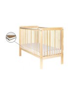 Eurogloria Patut pentru copii Tygrys Natur + Saltea Cocos 8 Cm