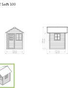 EXIT Toys Casuta din lemn Loft 100
