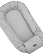 Feedo Cosulet pentru bebelusi Gri design elegant Baby Nest 90x60 cm
