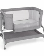 Feedo Patut co-sleeper Gri cu sistem de leganare inaltime ajustabila pana la 57-69 cm sustine pana la 9 kg 0 luni+