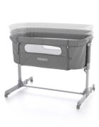 Feedo Patut co-sleeper pliabil 0-5 luni gri